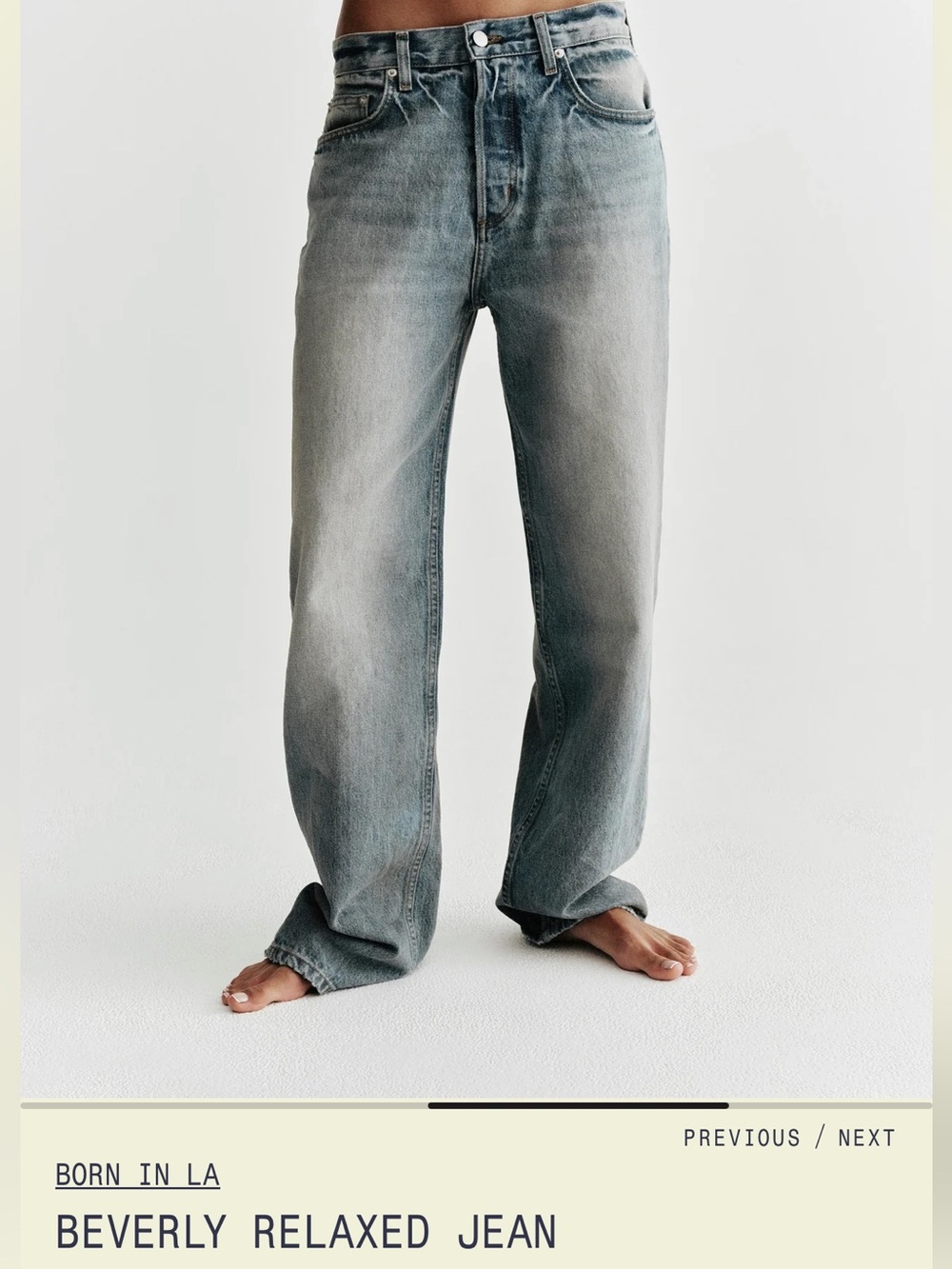 KHY - Beverly Relaxed Jean — Grey/blue wash Jeans NWOT